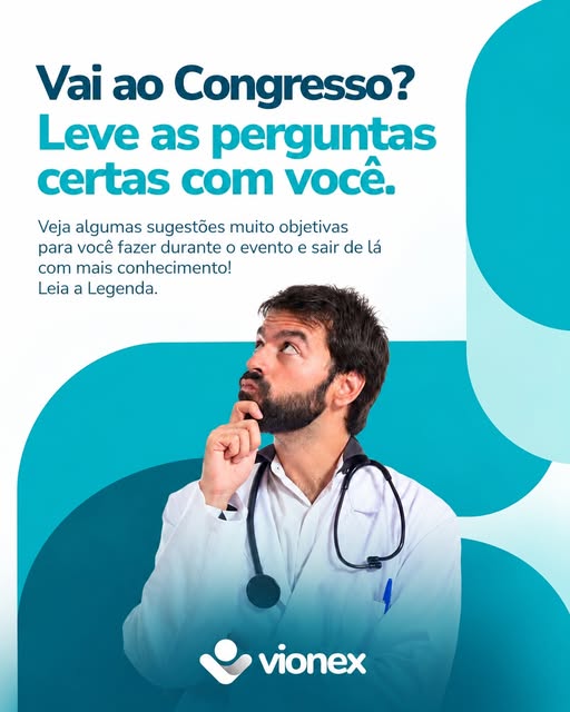 Publicação Vionex sobre a equipe técnica no congresso